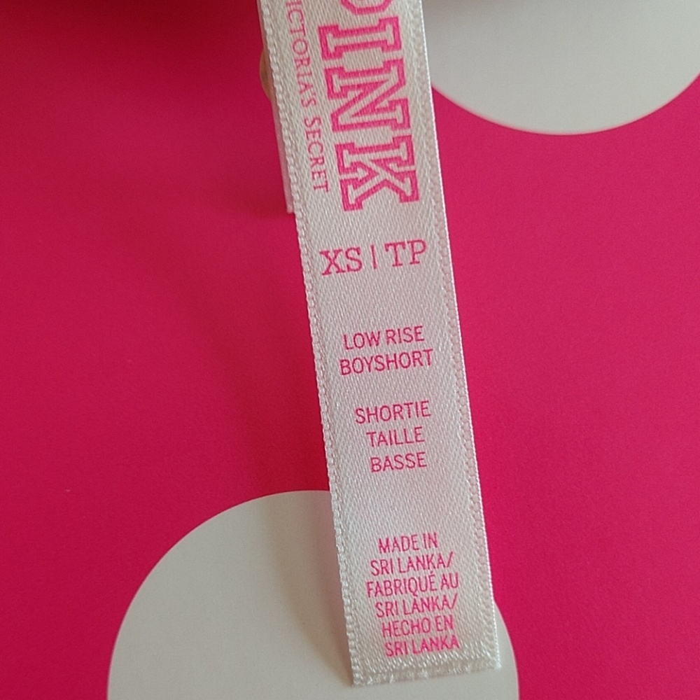 XS PINK VICTORIA'S SECRET LOGO BOYSHORT.nwt - Picture 4 of 4